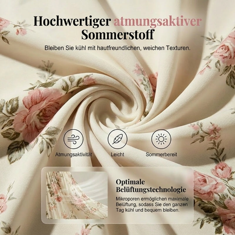 👗🌺 ELEGANTES BLUMENPRINT-MAXI-KLEID MIT PLISSEEFALTEN – 50% RABATT! Romantisch, schmeichelhaft & perfekt für Frühling, Sommer & festliche Anlässe 💫