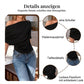 🔥 Heißer Sale: 50 % Rabatt!! 🔥 Asymmetrisches Off-Shoulder-Oberteil mit Fledermausärmeln für Damen