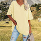 📢📢50 % RABATT !! ⏰Lässiges, locker sitzendes Damen-T-Shirt mit V-Ausschnitt