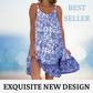 🎉Der Sommer steht vor der Tür.! 50% Rabatt 🛍️ Camisole-Kleid mit Blumenmuster