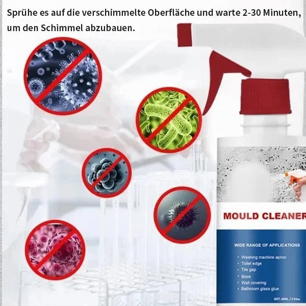 Schimmel- & Flechtenentferner Schaum – Tiefenreiniger gegen Stockflecken an Fugen, Silikon & Wänden mit Langzeitschutz ✨🚿🧼