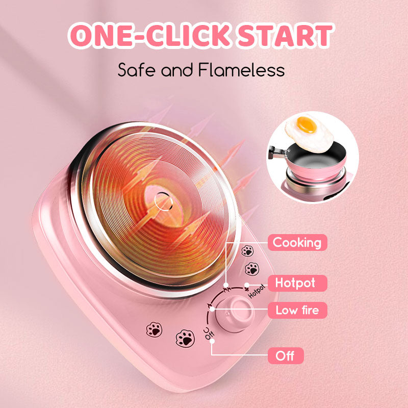 🔥 54% RABATT! 🎁👧🏻 Realistisches Mini-Kochset – Komplettes 22-teiliges Set mit Herd und Küchenutensilien für Kinder | Perfekt als Geschenk 🍳👨‍🍳