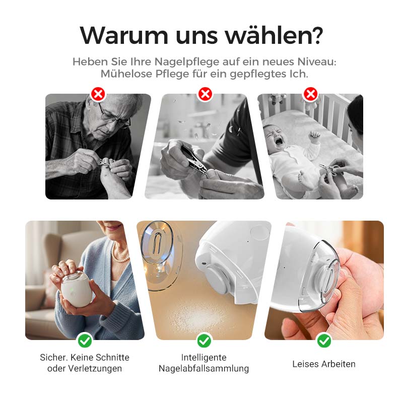 🎁50% Rabatt 🥳💞 50K+ VERKAUFT! ⚡Universelle automatische Nagelfeile für Erwachsene und Kinder👶
