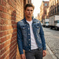🔥Herren-Freizeit-Denimjacke im Used-Look mit Vintage-Wäsche