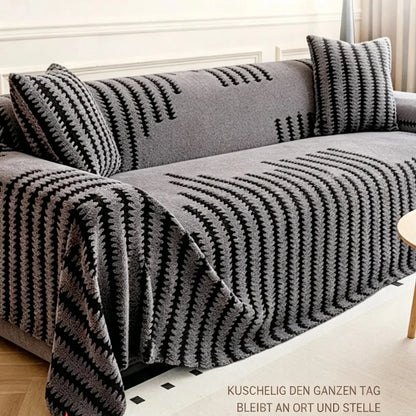 💥💥50% RABATT 2026!🛋️✨Plüsch Sofaüberwurf - Extra Dicke & Rutschfeste Decke mit Elastischen Kanten für Herbst und Winter 🍂❄️