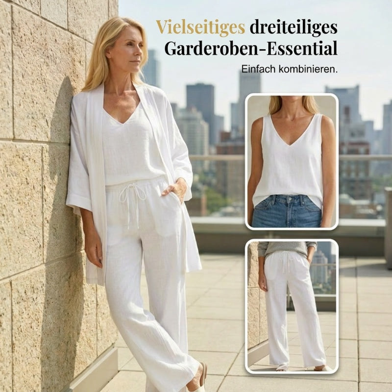 💥50% RABATT 🌿 „Pure Serenity“ 3-Teiler Lounge-Set ☁️ ultra bequem, leicht & elegant entspannte Silhouette ✨