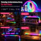 ✨ 50% RABATT! 🌟360° rundum leuchtendes plüschiges Neon-LED-Streifenlicht mit RGB-Verfolgungs- und Fließlichteffekt, per Bluetooth-App und Fernbedienung steuerbar