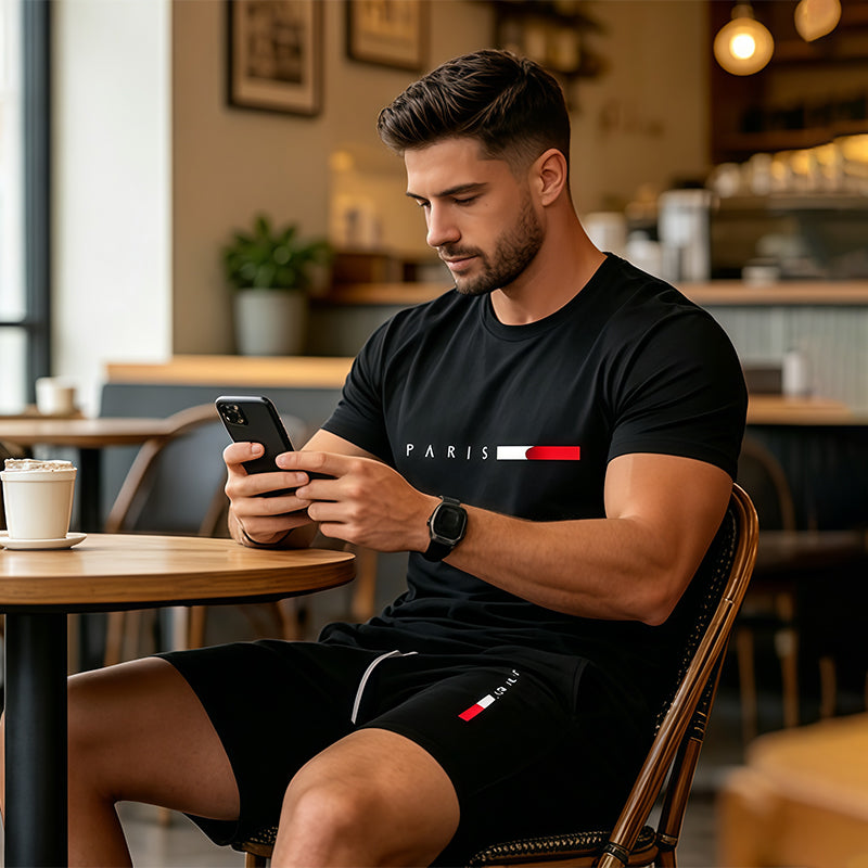 👕 50% RABATT! 🩳 2-teiliges Set aus bedrucktem Oberteil & Shorts für Herren – Leicht & atmungsaktiv – Perfekt für Strand, Urlaub oder heiße Sommertage – lässiger Look mit Komfort ☀️