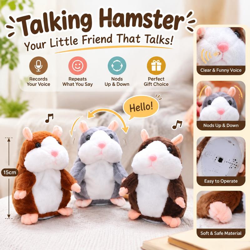 🐹 Sprechender Plüschhamster, der deine Stimme nachspricht