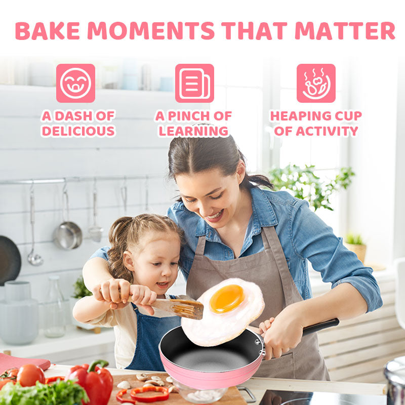 🔥 54% RABATT! 🎁👧🏻 Realistisches Mini-Kochset – Komplettes 22-teiliges Set mit Herd und Küchenutensilien für Kinder | Perfekt als Geschenk 🍳👨‍🍳