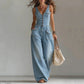 ✨Sommer-Sonderangebot 60% RABATT!☀️Locker sitzender Jumpsuit mit weiten Beinen und Taschen