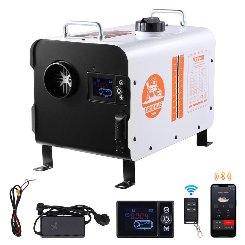 🌡️8 kW Dieselheizung, 12 V/24 V All-in-One Diesel-Luftheizung, Bluetooth-App-Steuerung, Fernbedienung und Display, CO-Alarm, Schnellheizung💨