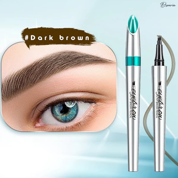 💄 KÖP 1 FÅ 1 GRATIS! ✨ 3D Vattenfast Microblading Ögonbrynspenna – 4-Piggar, Naturlig Look & Långvarig Hållbarhet 👁️