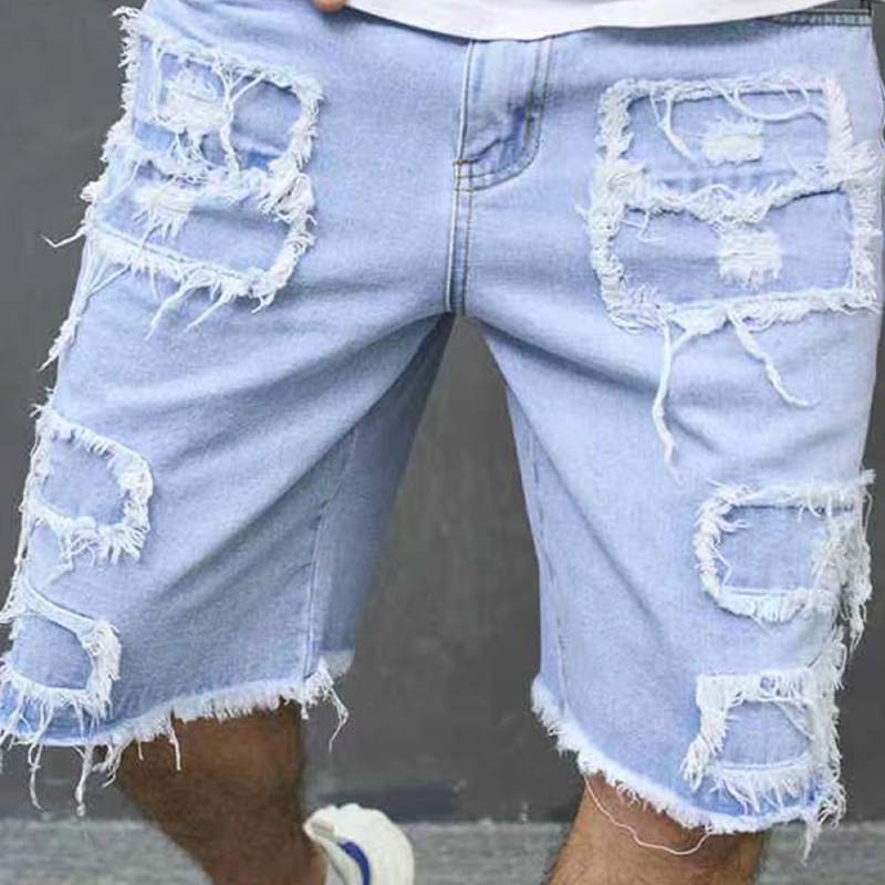 🔥 Herren-Ripped-Denim-Shorts mit Fransen-Details – Lässiger Look, Bequeme Passform & Perfekt Für Den Sommer ☀️