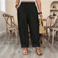 👖 50% RABATT! 🌾 Damen Leinen-Optik Freizeithose – Elastischer Bund, lockerer Schnitt & Taschen – Super bequem für Alltag, Reisen oder warme Tage – stilvoll & leicht 🤍✨
