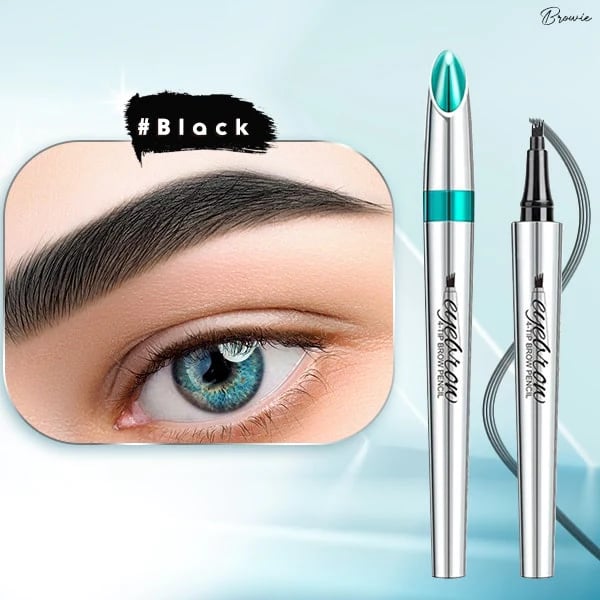 💄 KÖP 1 FÅ 1 GRATIS! ✨ 3D Vattenfast Microblading Ögonbrynspenna – 4-Piggar, Naturlig Look & Långvarig Hållbarhet 👁️