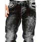 💎 -44% ANGEBOT! 💎 Herren Sommer-Jeans: Leichter Stretch, Gerader Schnitt & Vintage-Look