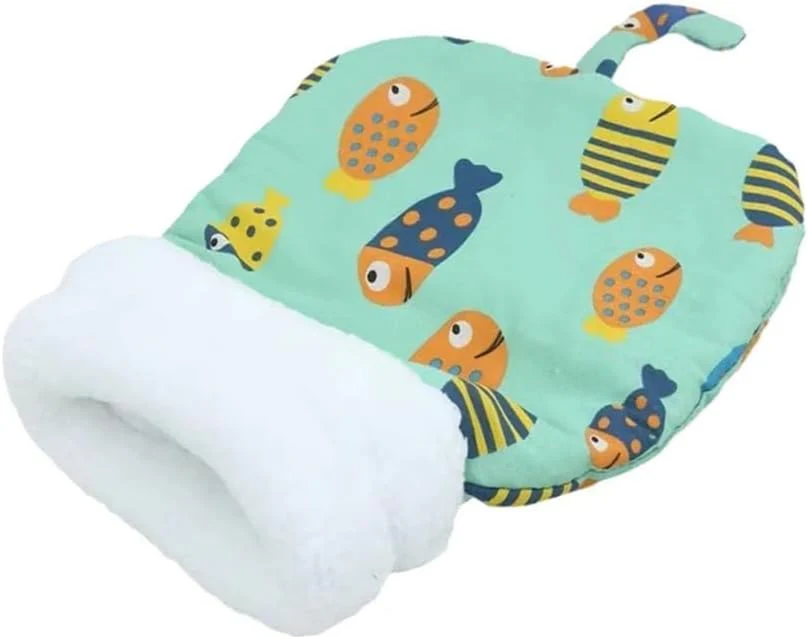 🎉💖Über 66.000 verkauft!🐱🎁Flauschige Katzenhöhle mit Cartoon-Muster – Halbgeschlossen, warm & perfekt für den Winter😴