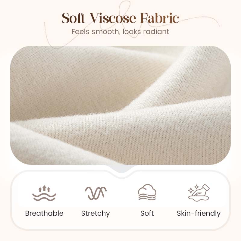 👗Langärmliges Strickkleid für Damen mit Zopfmuster