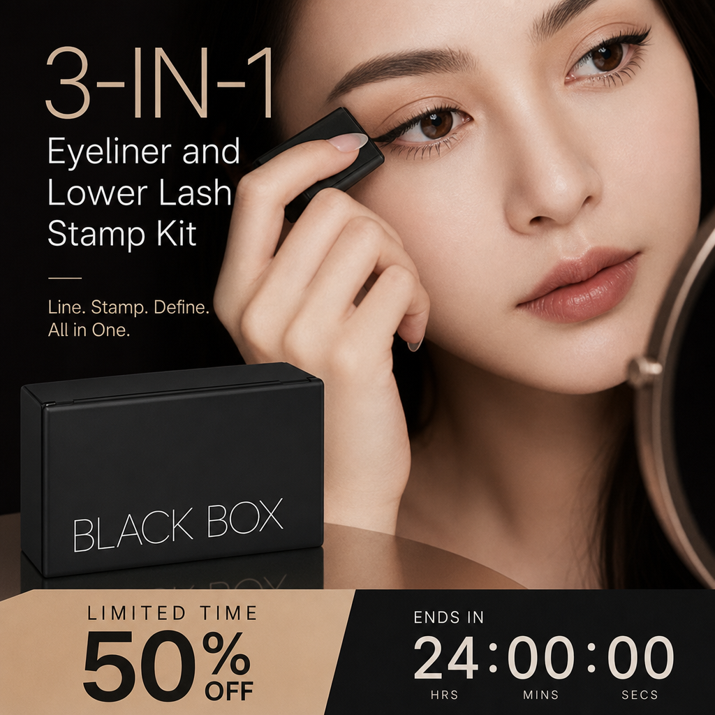 🎉 SALE 2026 – +128.000 MAL VERKAUFT! 👁️ 3-in-1 Eyeliner & Wimpernstempel-Set – Wasserfest, Wischfest & Langanhaltend – Perfektes Augen-Make-up in Sekunden ✨💄