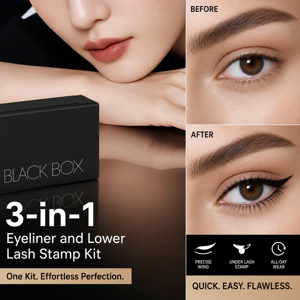 🎉 SALE 2026 – +128.000 MAL VERKAUFT! 👁️ 3-in-1 Eyeliner & Wimpernstempel-Set – Wasserfest, Wischfest & Langanhaltend – Perfektes Augen-Make-up in Sekunden ✨💄