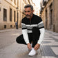 👕 50% RABATT! 🔥 Herren-Set mit Grafikprint – Pullover & Hose – Lässiger Streetstyle, Bequemer Stoff & Perfektes Match 👖