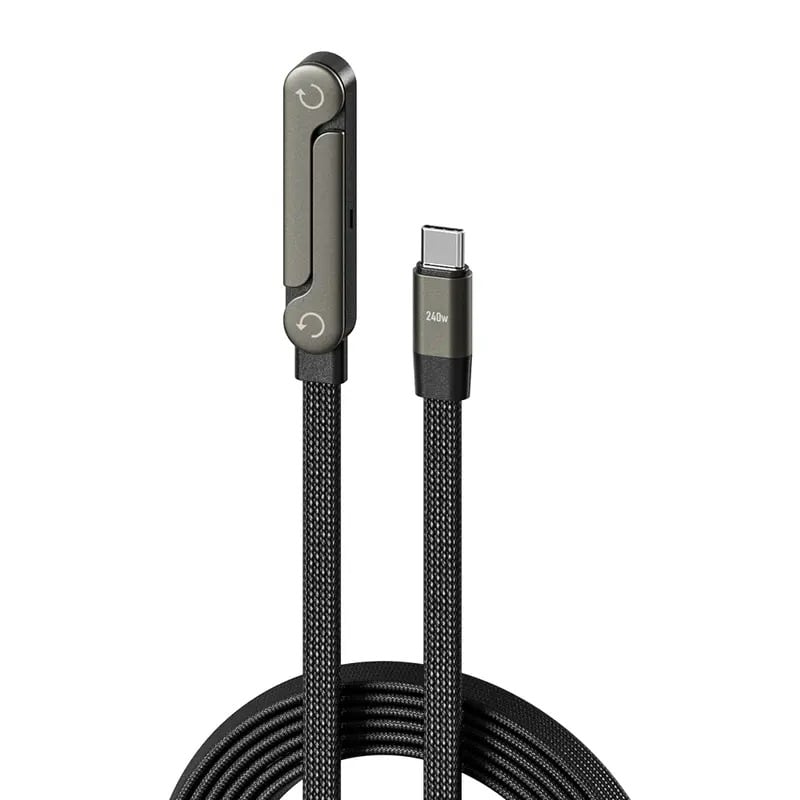 📱 50% RABATT! ⚡ 2-in-1 Geflochtenes Schnellladekabel mit Handyhalter – 240W Ultra-Fast, Stabiler Stand & Kein Kabelsalat 🔋