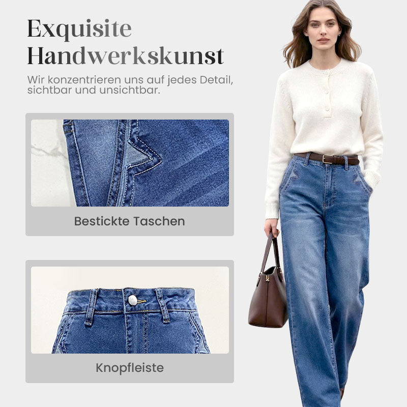 ⏳Begrenzte Zeit 46% Rabatt💥Damen-Vintage-Hochbund-Weitbeinjeans