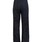 💖Damenhose mit Pailletten und weitem Bein, elastischem Bund