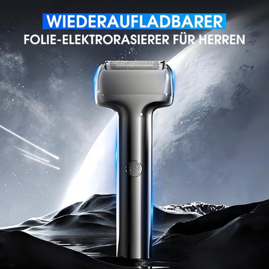 🪒 Wiederaufladbarer elektrischer Folienrasierer für Herren ⚡🧔 – Effiziente, gründliche Rasur, kabelloser, tragbarer Nass- und Trockenrasierer für die tägliche Bartpflege