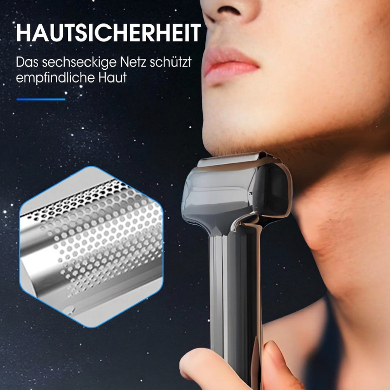 🪒 Wiederaufladbarer elektrischer Folienrasierer für Herren ⚡🧔 – Effiziente, gründliche Rasur, kabelloser, tragbarer Nass- und Trockenrasierer für die tägliche Bartpflege