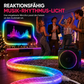 ✨ 50% RABATT! 🌟360° rundum leuchtendes plüschiges Neon-LED-Streifenlicht mit RGB-Verfolgungs- und Fließlichteffekt, per Bluetooth-App und Fernbedienung steuerbar