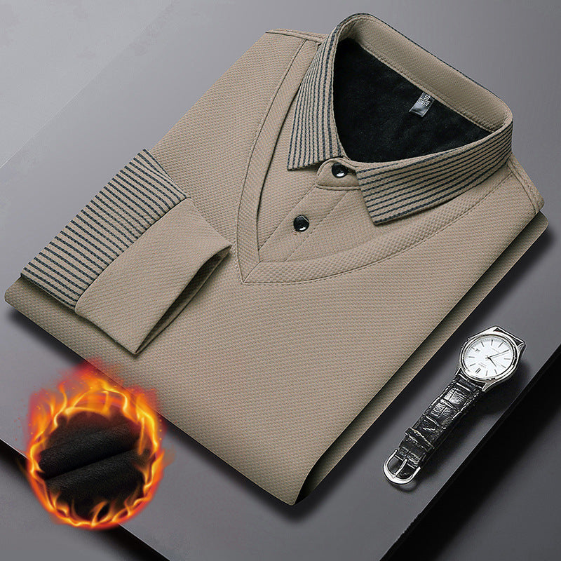 👔 50% RABATT! 🔥 Gestreiftes Revers Fake Zweiteiliges Hemd – Innovatives Design, Bügelfrei & Vielseitig Tragbar 🧶