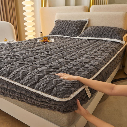 🛏️ 50 % RABATT! 🎁 WARME PASSGENAUEN BETTWÄSCHE – Gebürstete Flanell-Bettwäsche mit tiefen Taschen und rutschfesten Ecken für ganzjährigen Komfort ❄️🛌