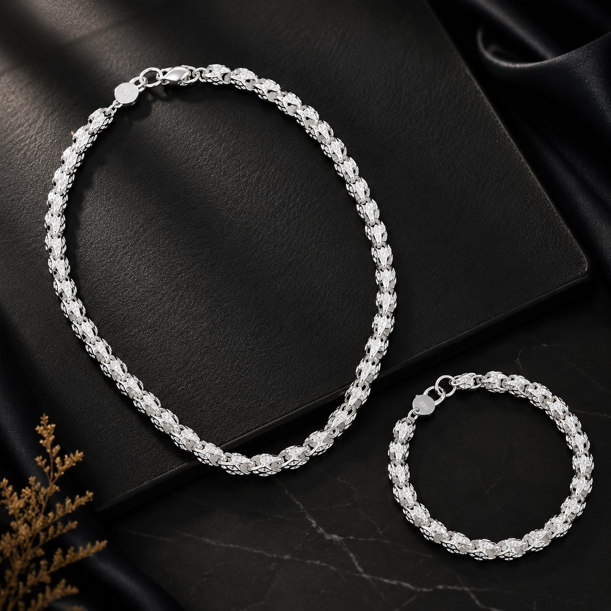 ✨ Trendige Drachenschuppen-Kette – Armband & Halskette | Jetzt im Sommer-Sale 🐉