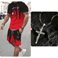 👕 JETZT 50% RABATT! 🔥 Herren-Set aus grafisch bedrucktem T-Shirt und Shorts – Weicher Stoff, auffälliges Design & perfekt für Sommertage ☀️