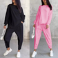💕Damen Langarm-Sweatshirts mit unregelmäßigem Saum & Hosen-Set