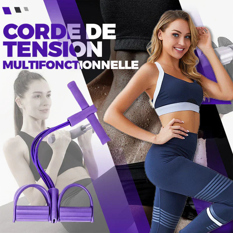 Multifunktionales Widerstandsband – Fußpedal, Bauchmuskeltrainer & Beinübungen💪🏋️‍♀️