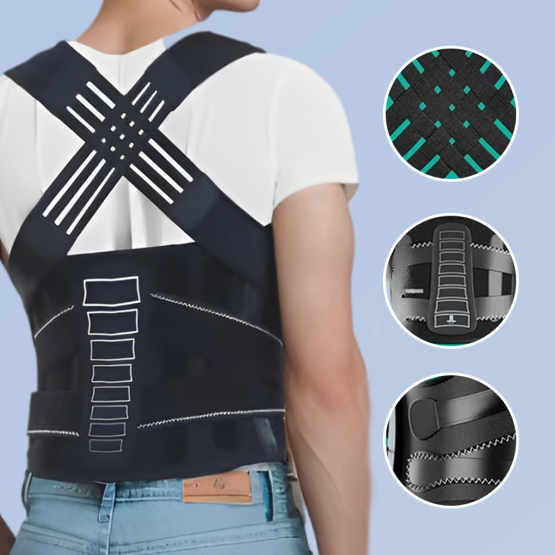 ✨ 50% RABATT! 🎽 Haltungskorrektur-Bandage – Atmungsaktiv, verstellbar & mit zusätzlicher Rückenstütze 💪