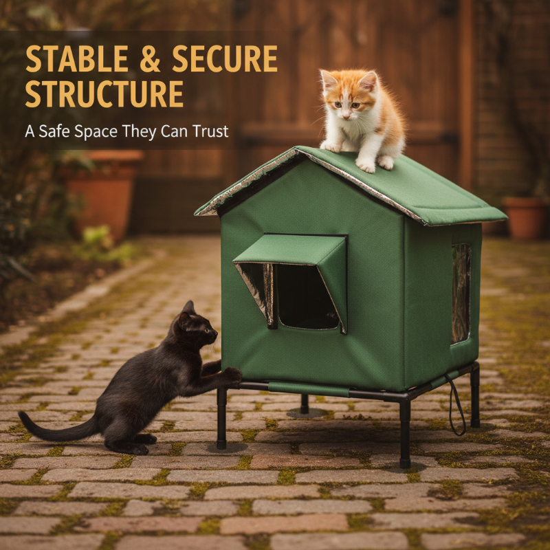 🐱🔥 Wasserdichtes Klappbares Katzenhaus – Erhöht, winddicht & wetterfest ✨🏠 52% RABATT! Ideal für Garten, Balkon & Streuner – wetterfest, isolierend & platzsparend.