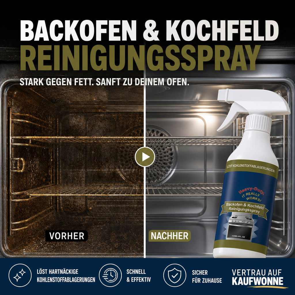 📢📢50 % Rabatt!!🎁✨ Hochwirksames Reinigungsspray für Backöfen und Kochfelder