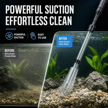 🐠 50% RABATT! ⚡ Elektrischer Aquarienkiesreiniger – Automatischer Mulmabsauger, wiederaufladbar & wasserdicht – Sauberes Aquarium ohne Wasserwechselstress ✨