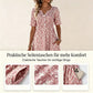 🏖️ Sommer-Sale 60% Rabatt 🏝️👗Lässiges V-Ausschnitt-Kleid für Damen mit Print & Taschen✨