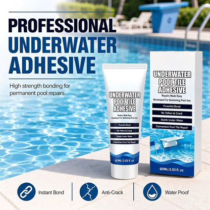 💧 50% RABATT! 🔧 Hochfester Unterwasser-Kleber – Für Poolfliesen & Reparaturen ✨