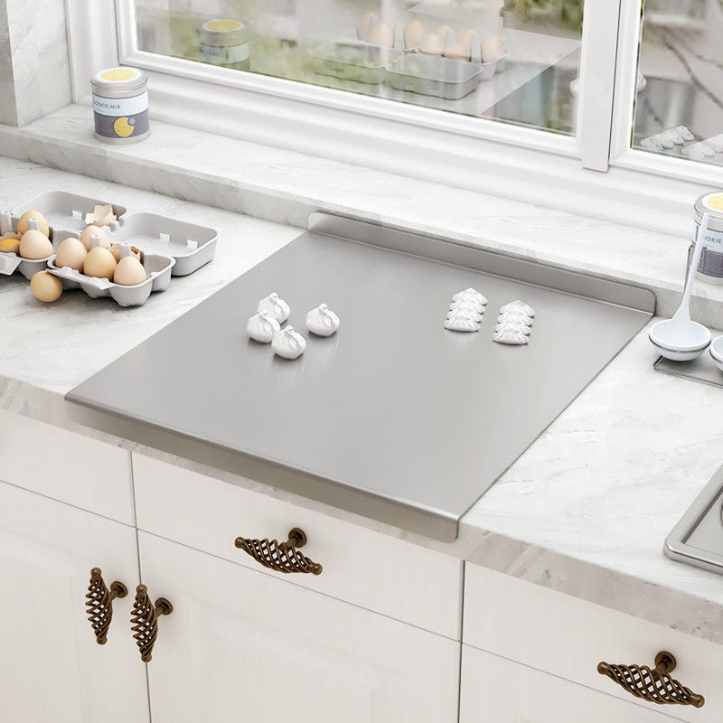 🔪 50% RABATT! ✨ Schneidebrett aus Edelstahl für die Arbeitsplatte – Hygiene, Messerschonend & Leicht zu Reinigen 🍽️