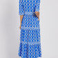 🎉Frühlings-Sonderangebot 49% Rabatt🌸💐Maxikleid für Damen mit geometrischem Print und V-Ausschnitt