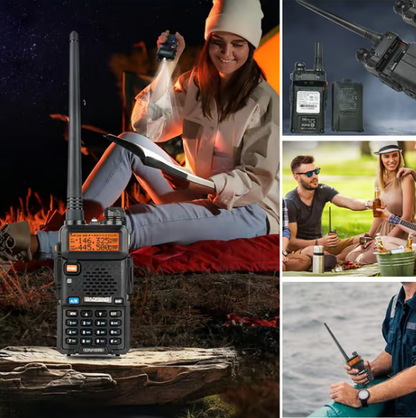 📡 UV-5R Amateurfunkgerät mit großer Reichweite (UV5R Funkgerät Dualband Walkie)