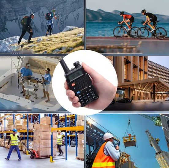 📡 UV-5R Amateurfunkgerät mit großer Reichweite (UV5R Funkgerät Dualband Walkie)