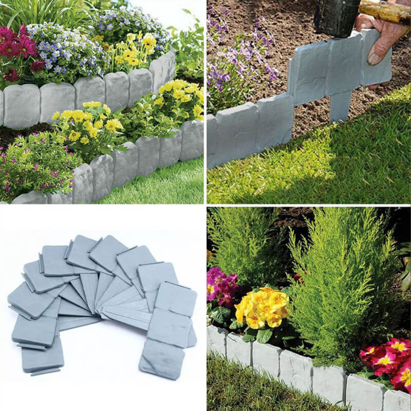 🏡 50 % RABATT! 🌿 Gartenzaun aus Kunststein – einfach zu montieren, erweiterbar und naturgetreu ✨