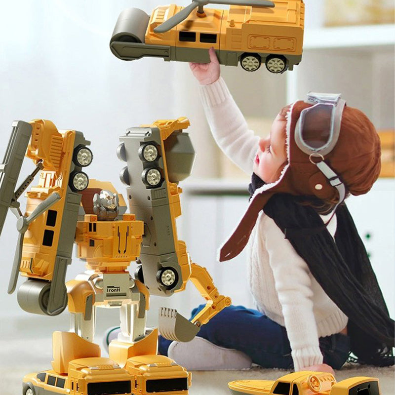 🔥Weihnachtsverkauf – bis zu 50 % Rabatt🎅 Magnetisches Transformation Technik Auto Zusammengebautes Spielzeug